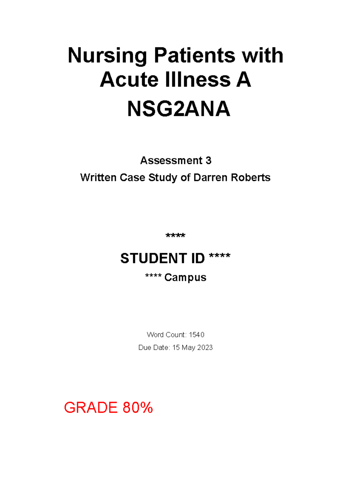 assessment-3-written-case-study-nursing-patients-with-acute-illness-a