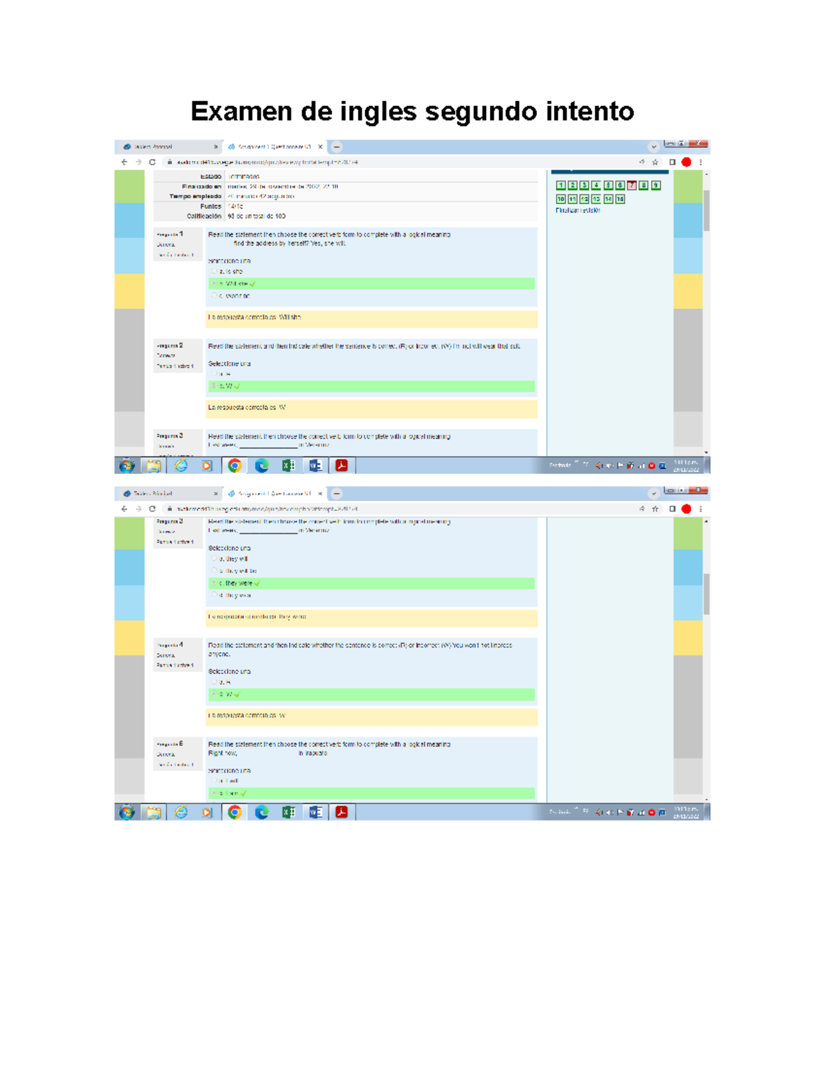 Examen de ingles segundo intento ingles iii Studocu