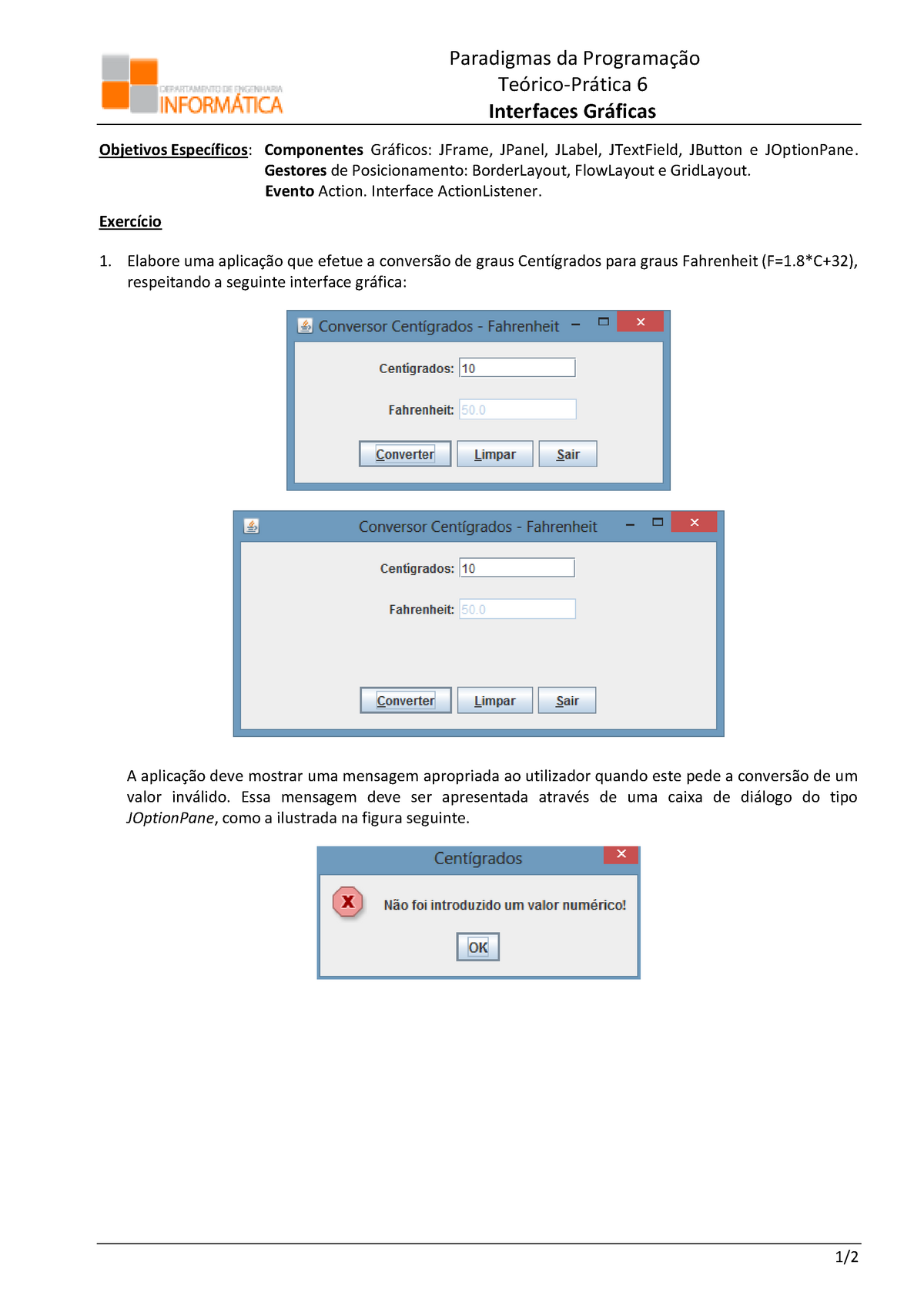 Tp6 Interfaces Graficas Paradigmas Da Programação Teórico Prática 6 Interfaces Gráficas 3762