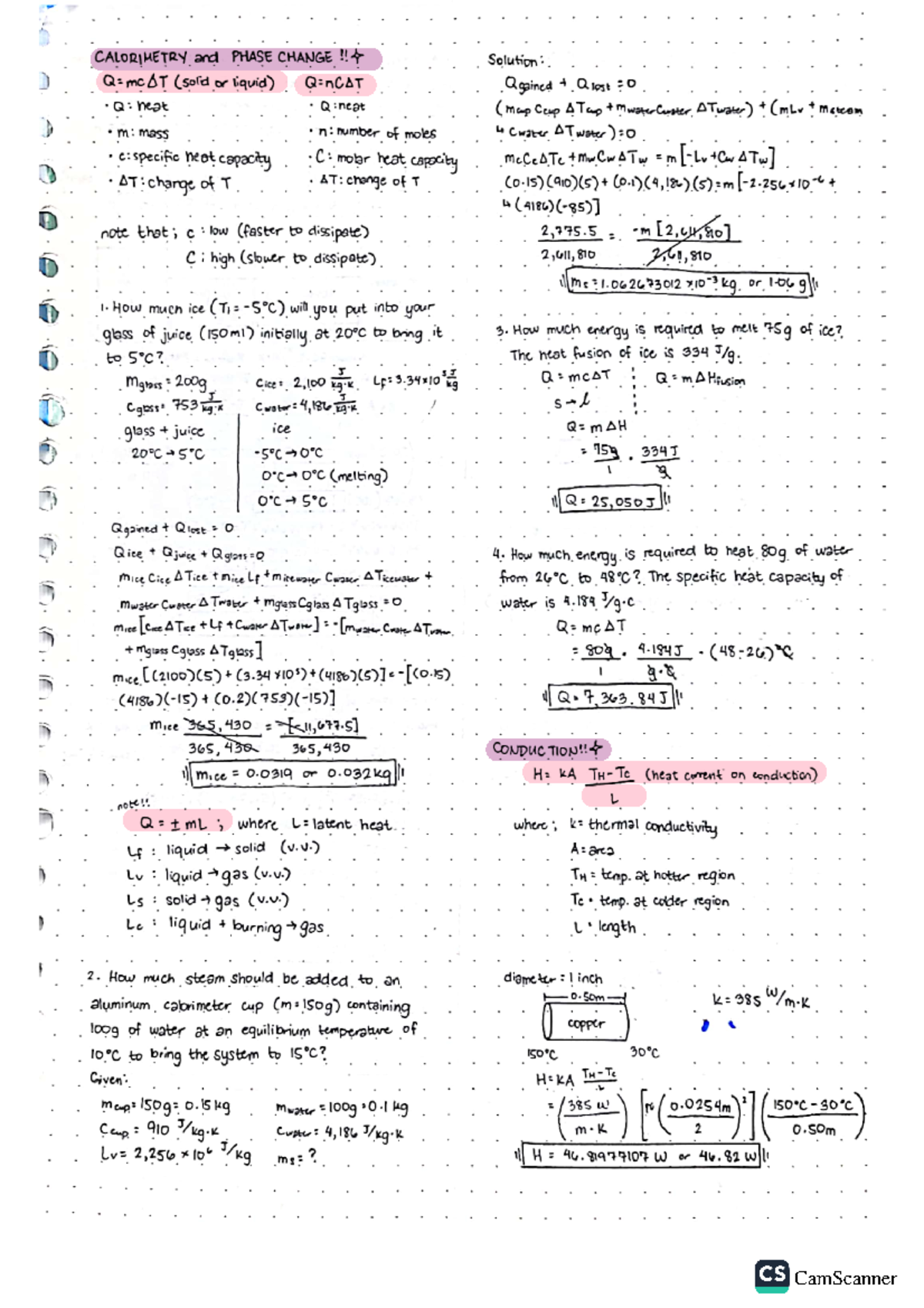 Physics Stuff - This file contains personal, handwritten notes (that ...