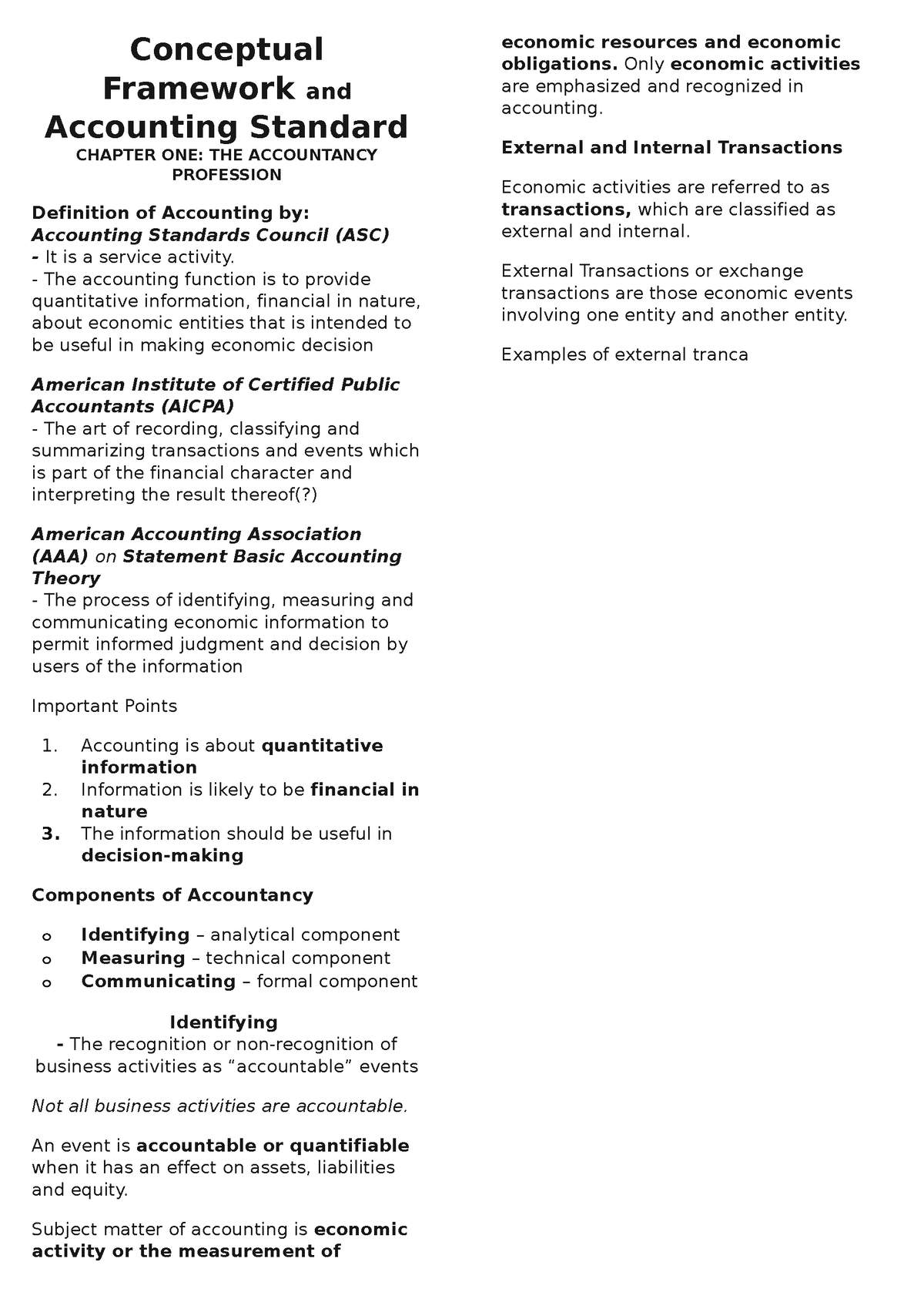 CFAS - Aaaaaaaaaaa - Conceptual Framework And Accounting Standard ...