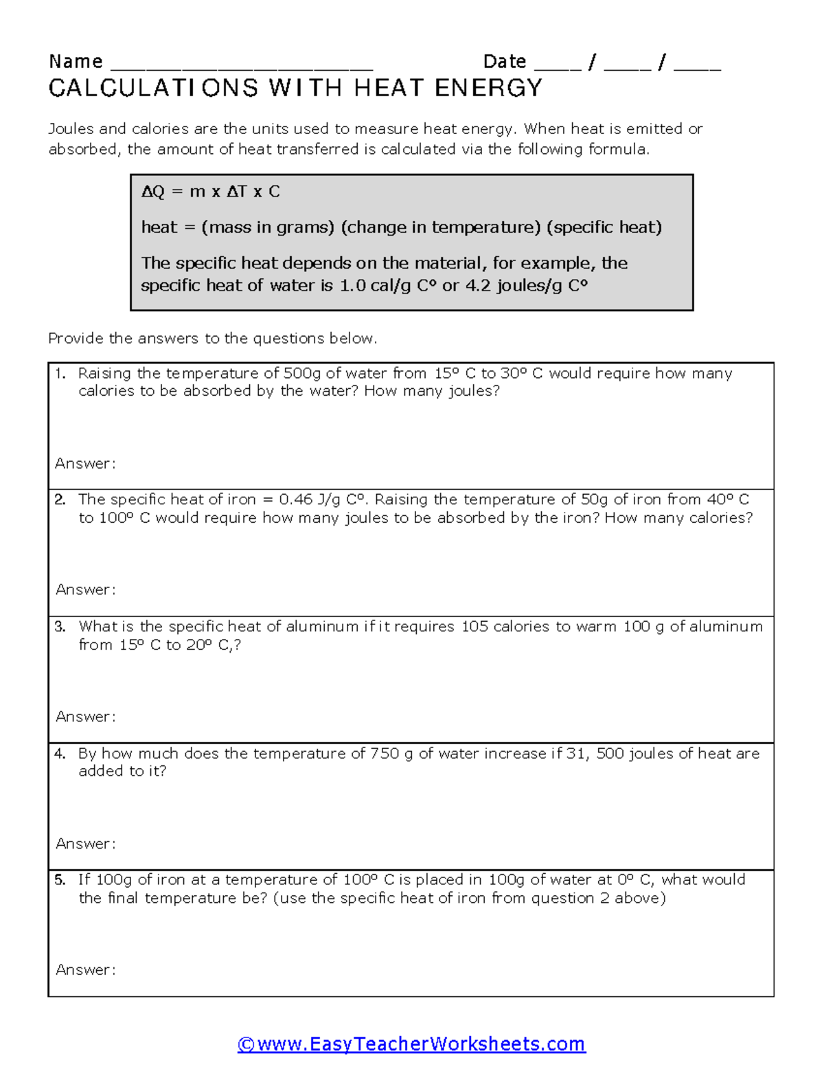 23 - worksheet - Name ______________________ Date ...