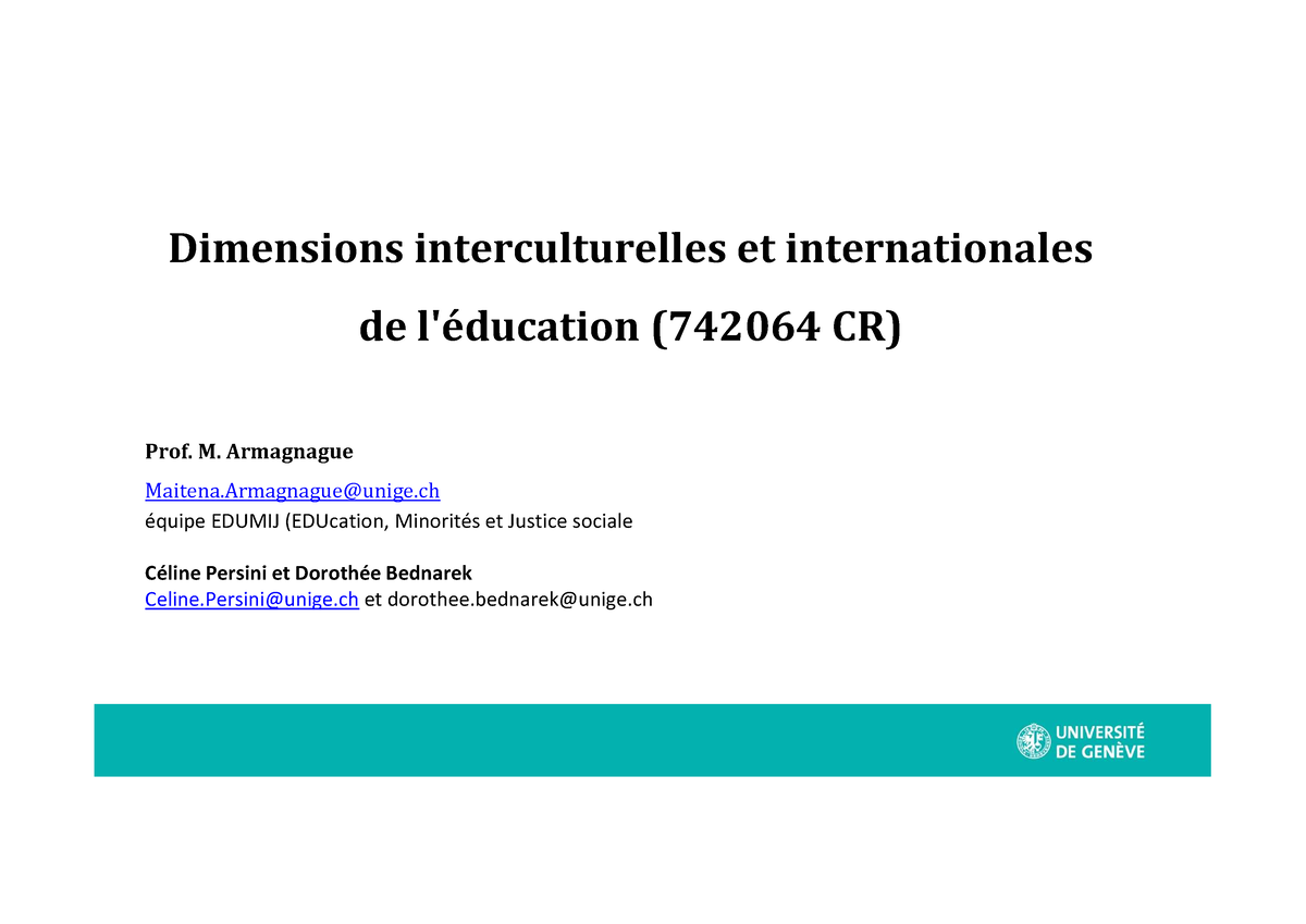 Merge Pdf Interculturel Semstre 2 - Dimensions Interculturelles Et ...