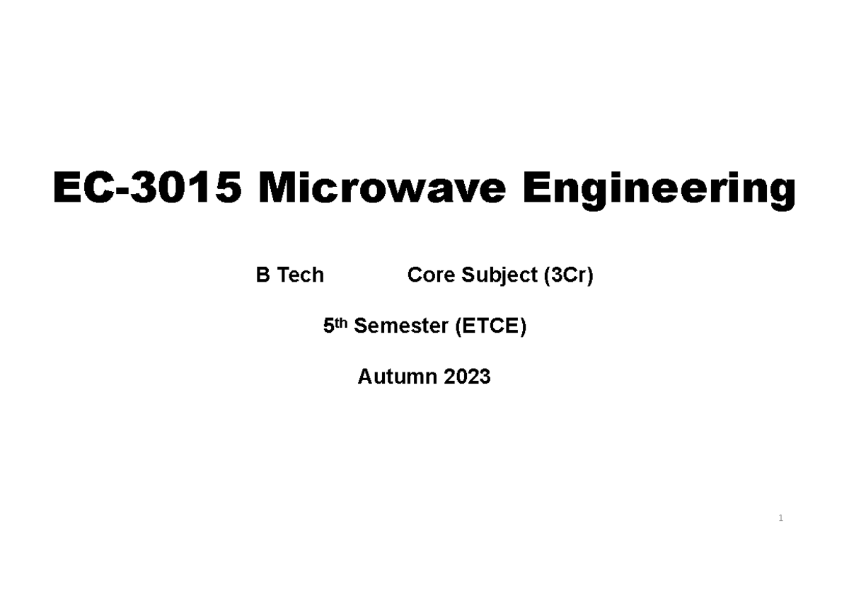 Module 3 notes EC3015 Microwave Engineering B Tech Core Subject