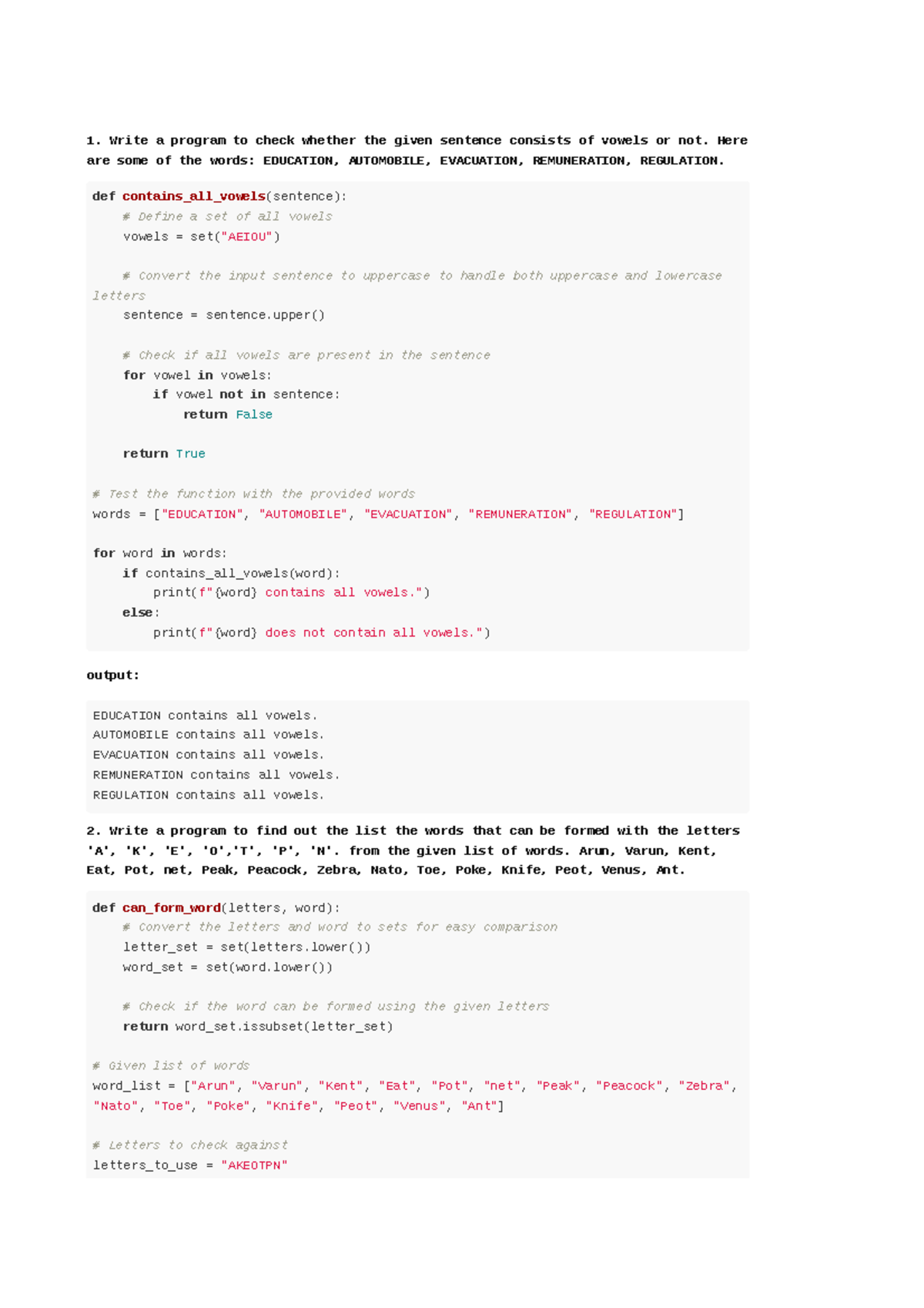 Advanced Python - Best material to study - Write a program to check ...