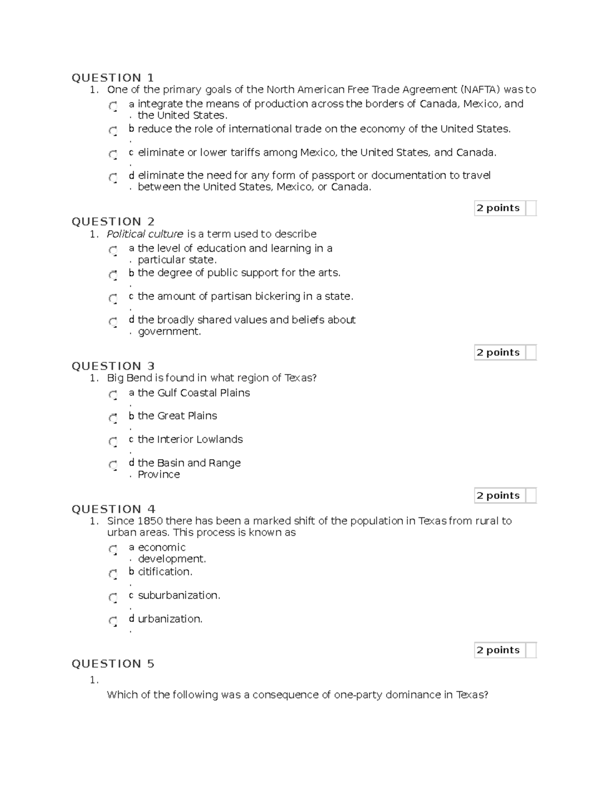 quiz-1-good-q-u-e-s-t-i-o-n-1-one-of-the-primary-goals-of-the-north