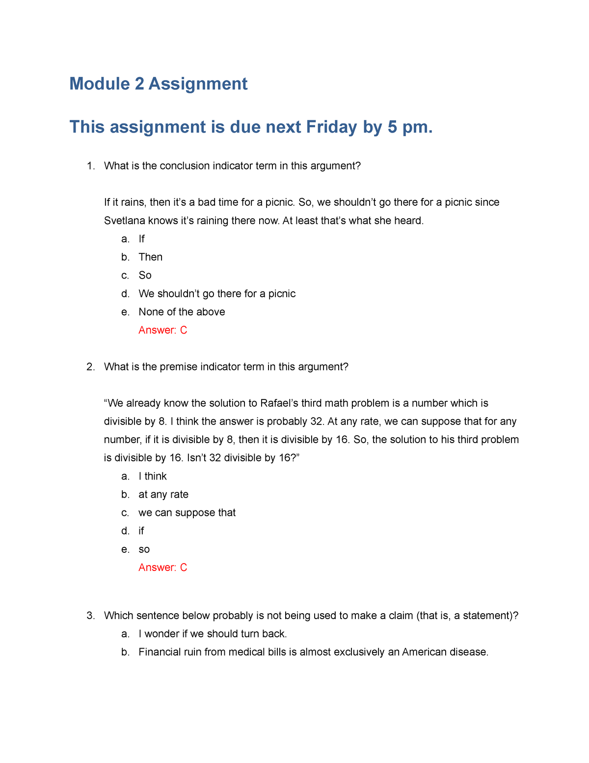 critical thinking activity module 02 case exercises