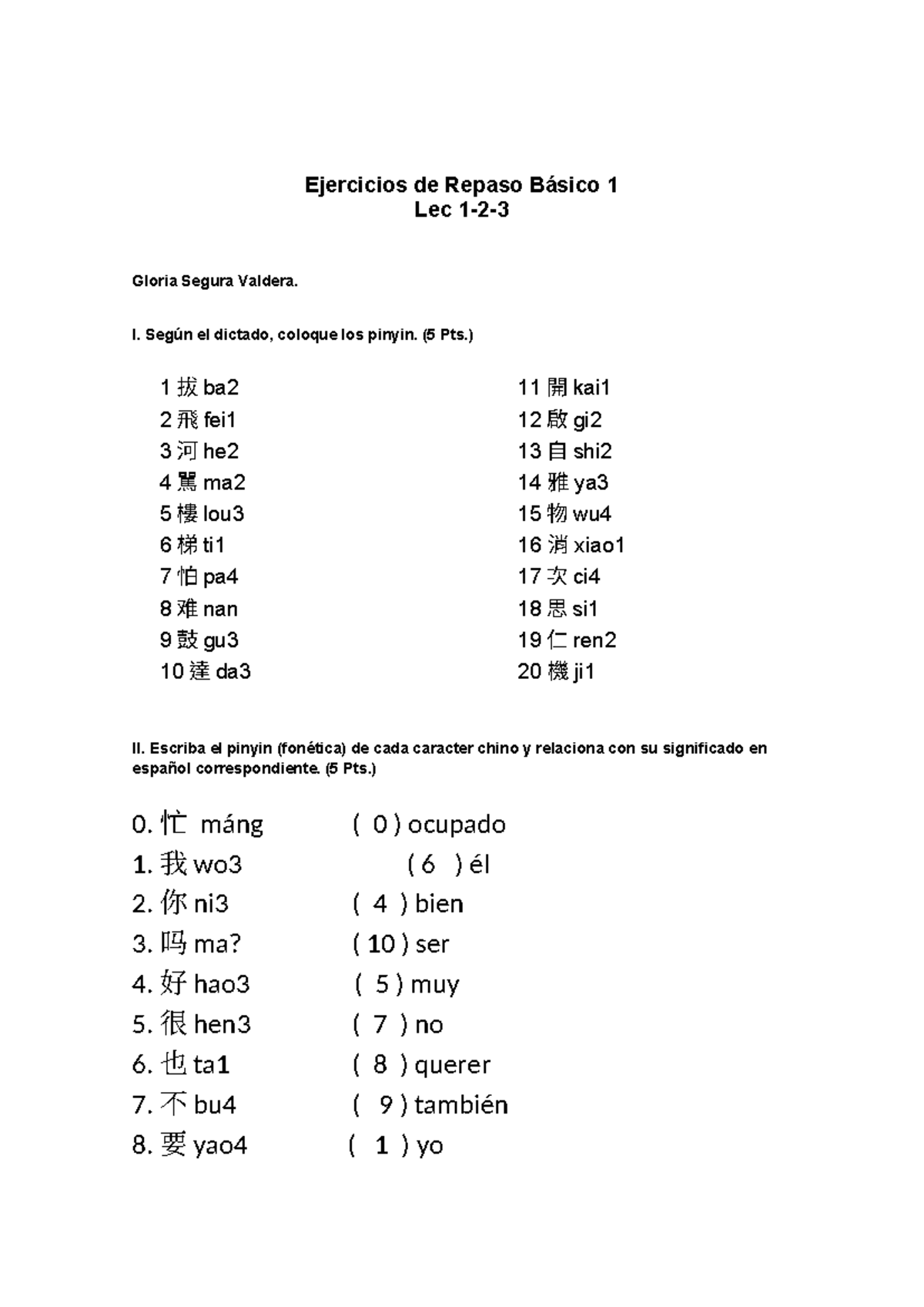 Practica Basico 1 - tytyty - Ejercicios de Repaso Básico 1 Lec 1-2 ...