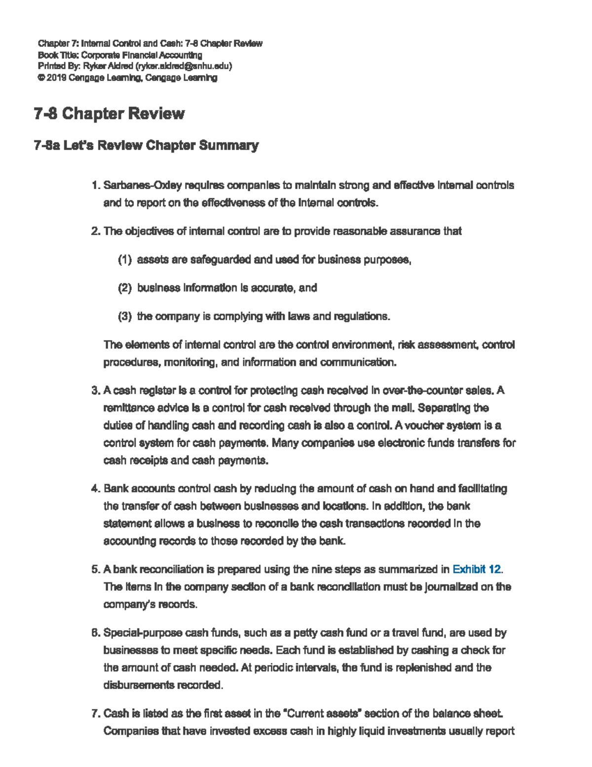 Ch 7 - Ch 7 Summary Review Notes - Studocu