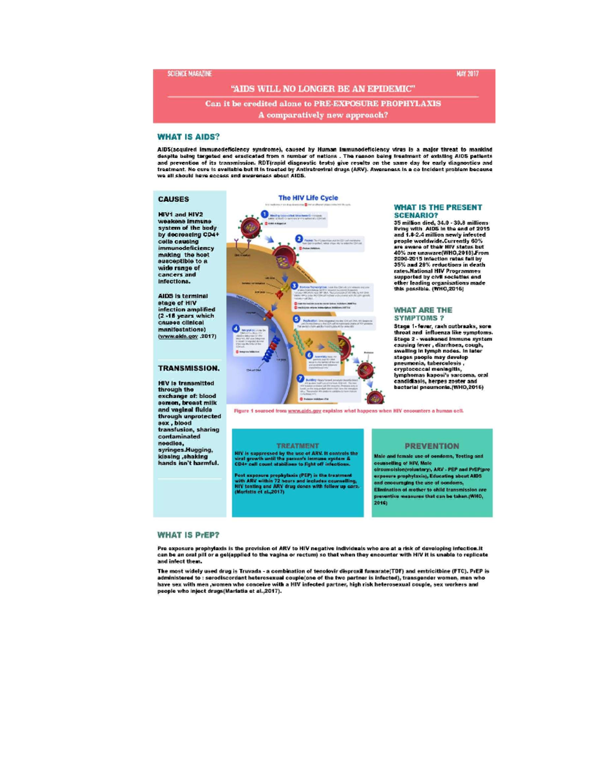 Prep hiv 2017 - magazine style article in General microbiology is a ...