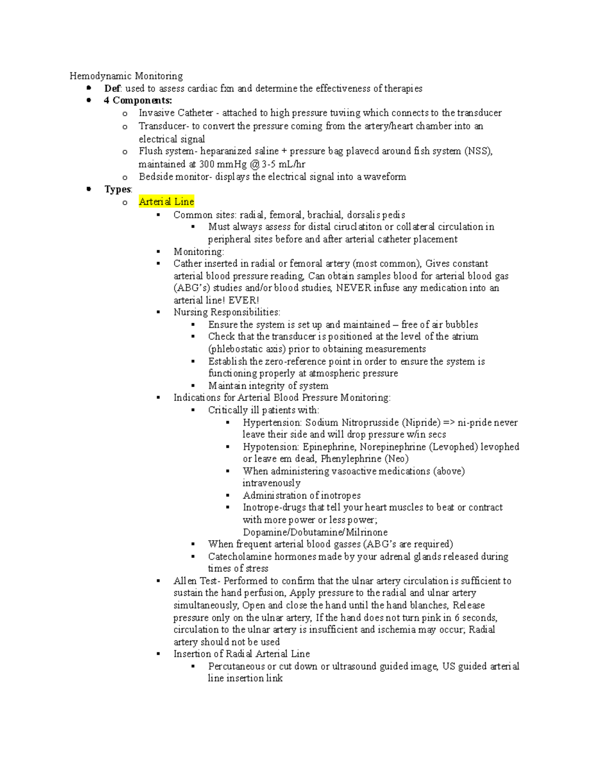 hemodynamic-monitoring-study-guide-hemodynamic-monitoring-def-used