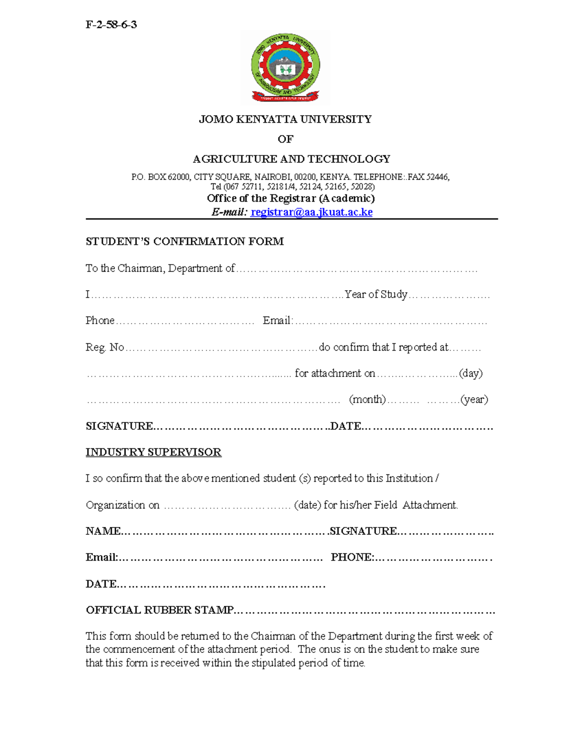 Students-Confirmation 1 - F-2-58-6- JOMO KENYATTA UNIVERSITY OF ...