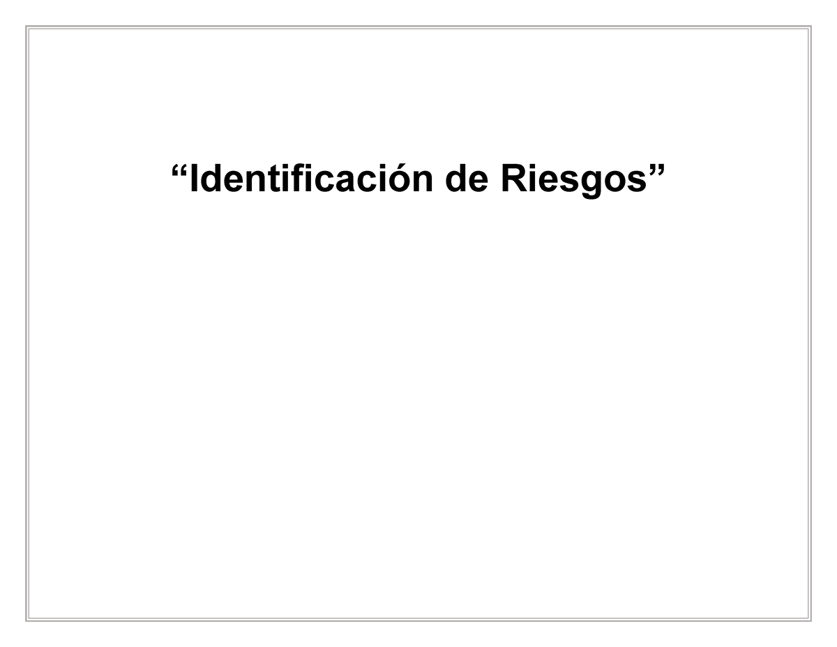 Anexo Identificación de Riesgos Implementación Salesforce Identificación de Riesgos Studocu