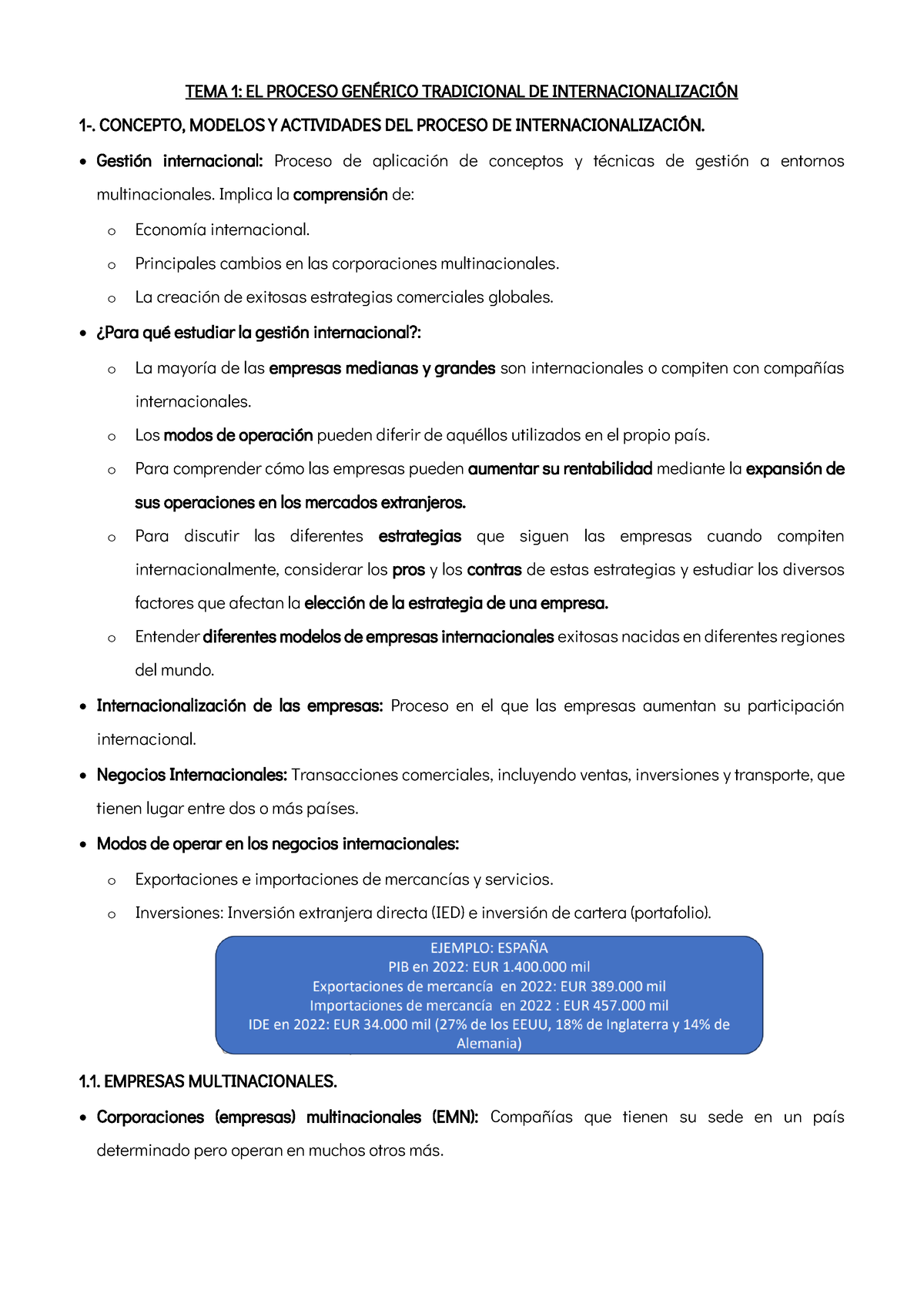 TEMA 1 Gestión PDF - TEMA 1: EL PROCESO GEN.. TRADICIONAL DE ...