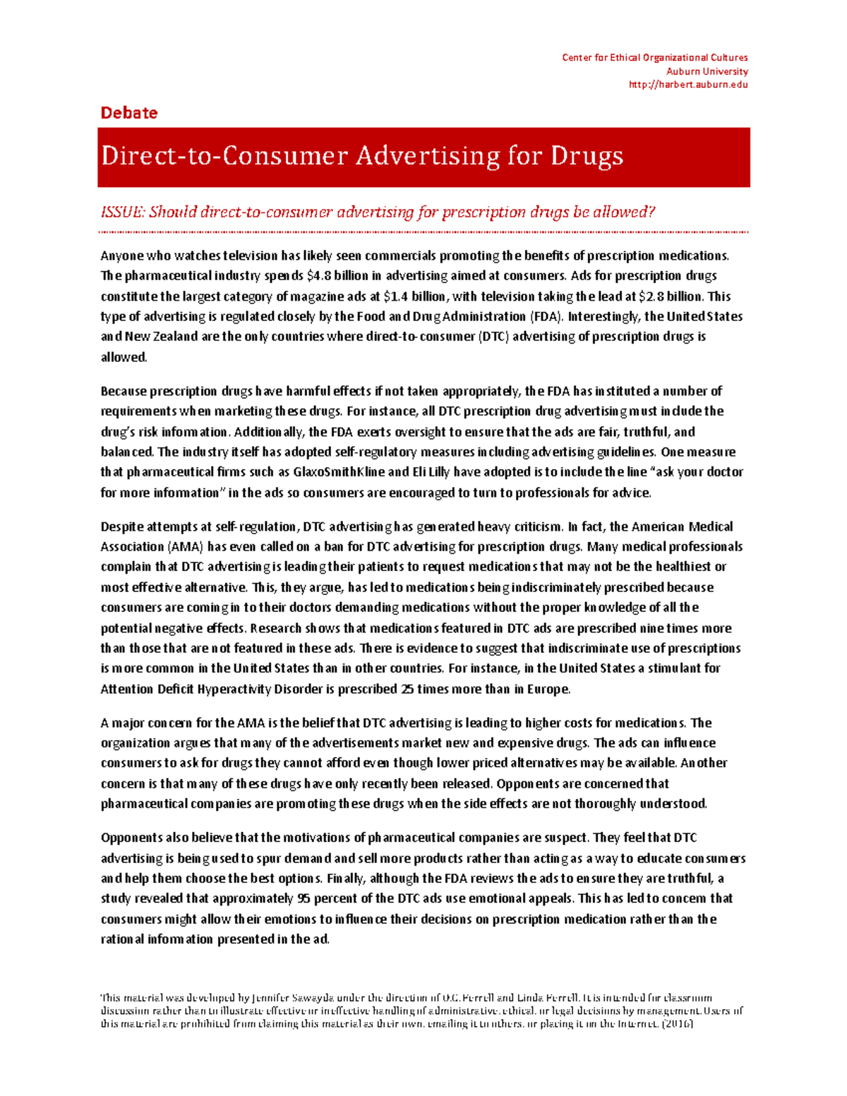 Direct-to-consumer - Literature Review of DTC - Center for Ethical ...