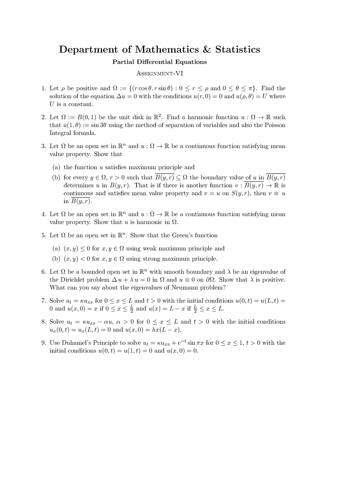 Pde6 Mathematics Mth101 Iit Kanpur Studocu