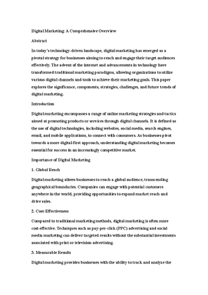Digim 9 - Digital Marketing Notes - Digital Marketing: Strategies and ...