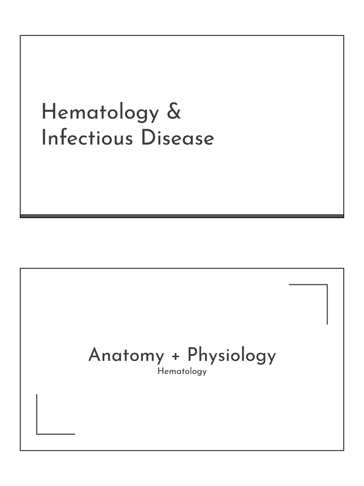 Hema And Infectious - Hematology And Infection Control - Hematology ...