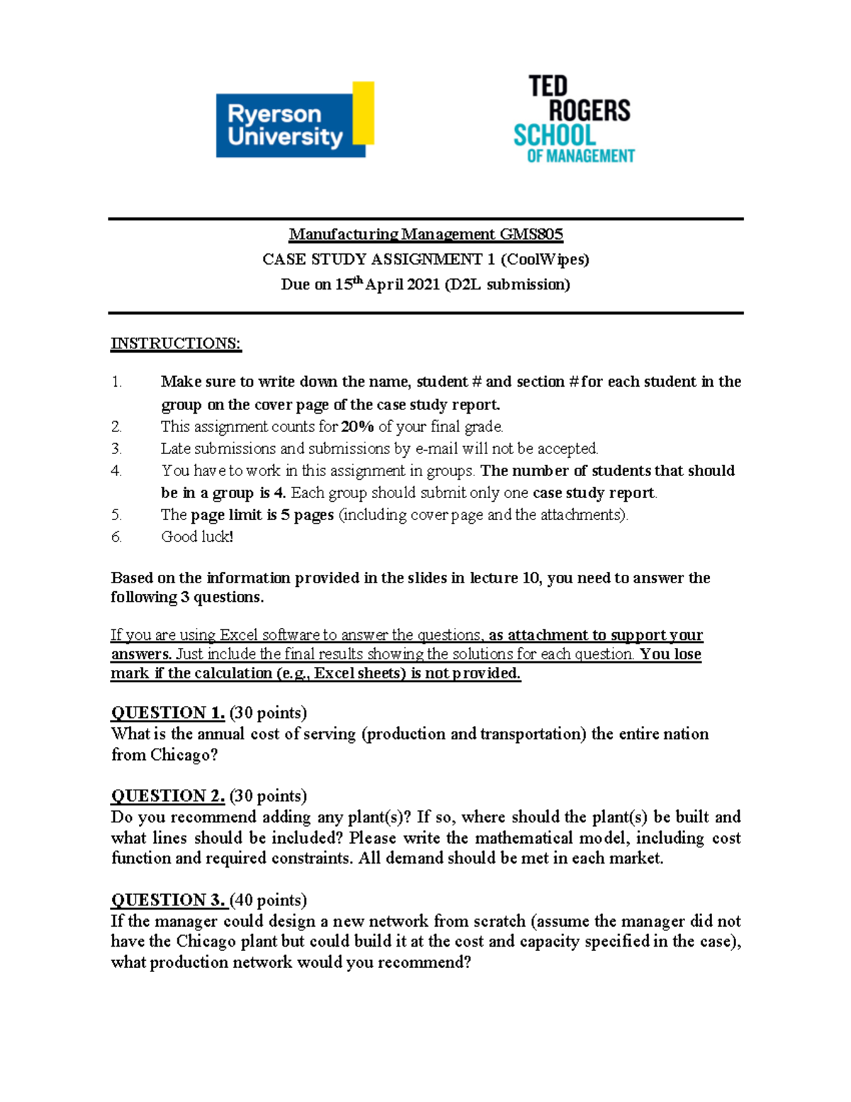 coolwipes case study excel