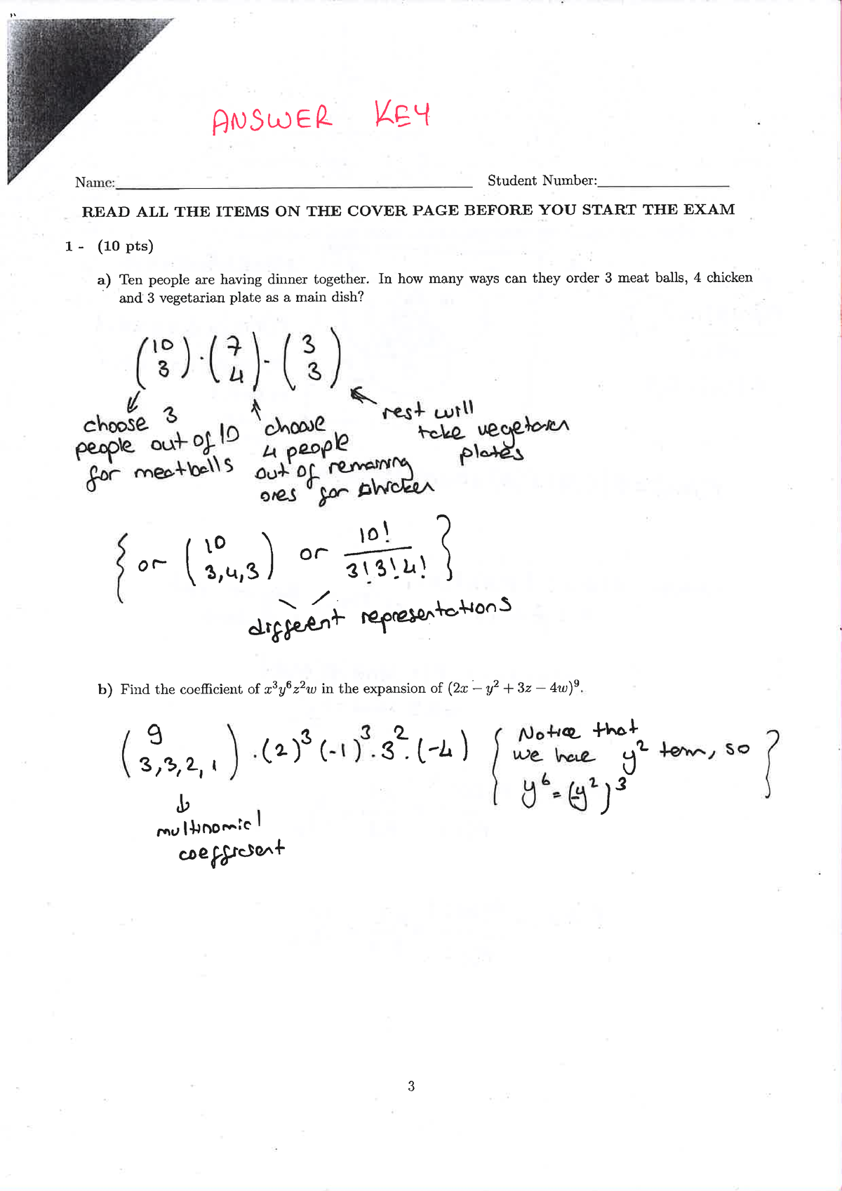 Midterm Sample 1 Solutions - Introduction To Probability And Statistics ...