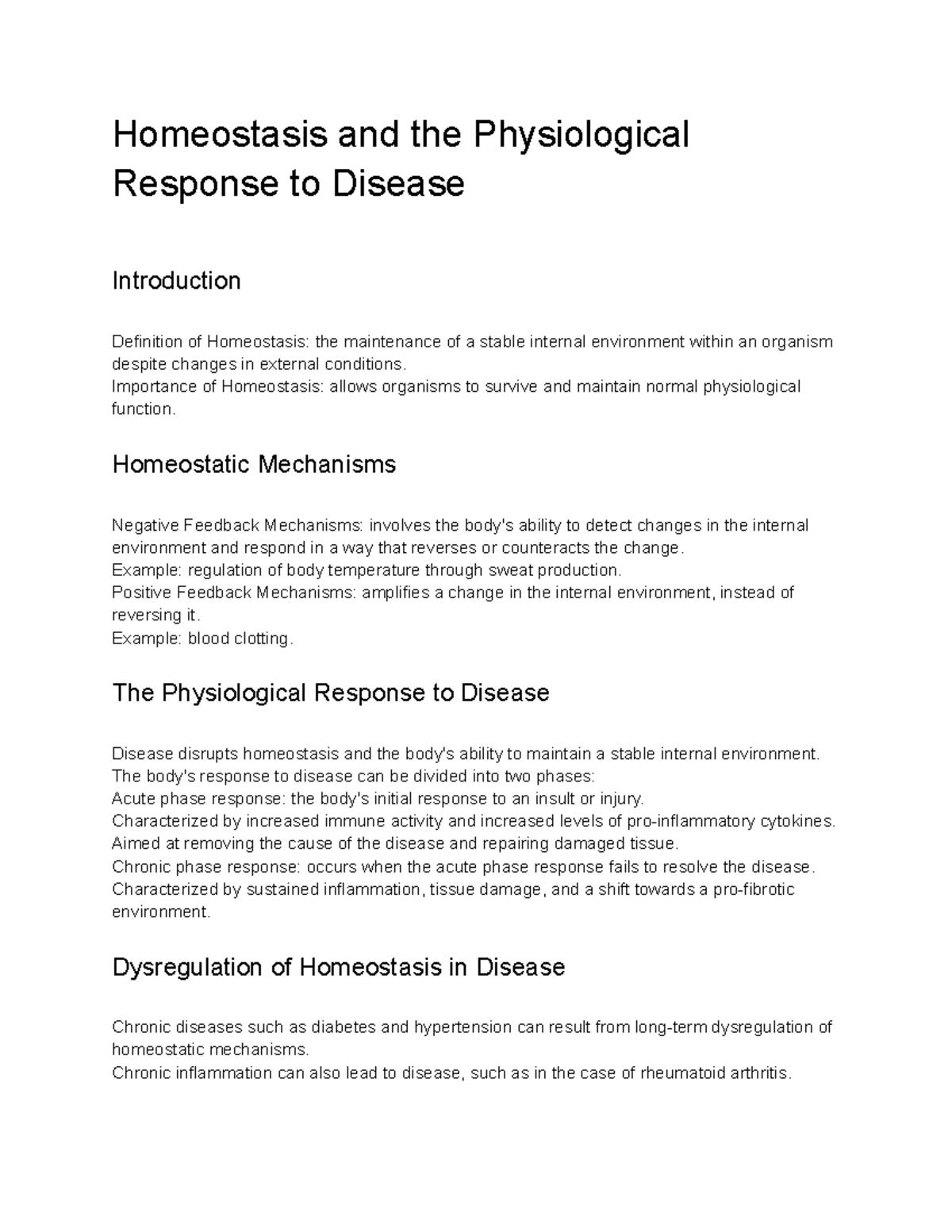 Pathophysiology Nur 322 Lecture 3 Homeostasis And The Physiological Pathophysiology Nur 322 Lecture 3 Homeostasis And The Physiological