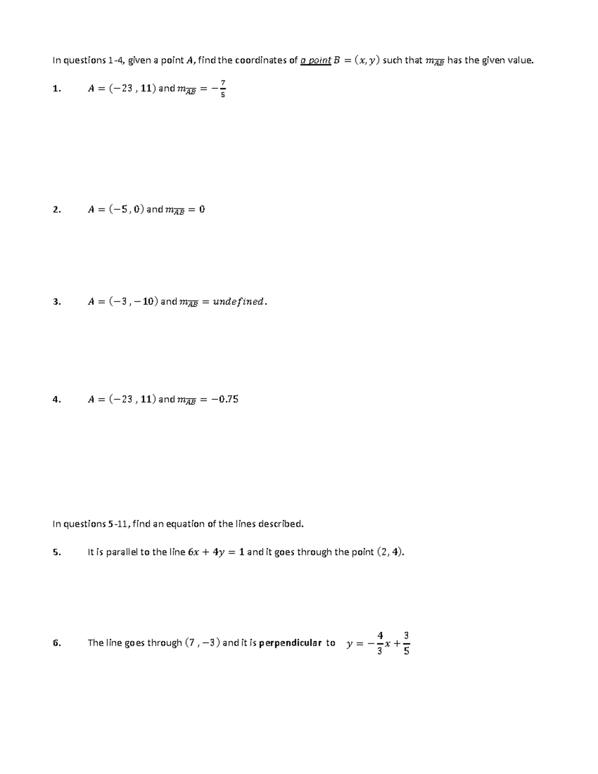Algebra 2 23-24 extra-4 (assmnt prep) - In questions 1 - 4 , given a ...