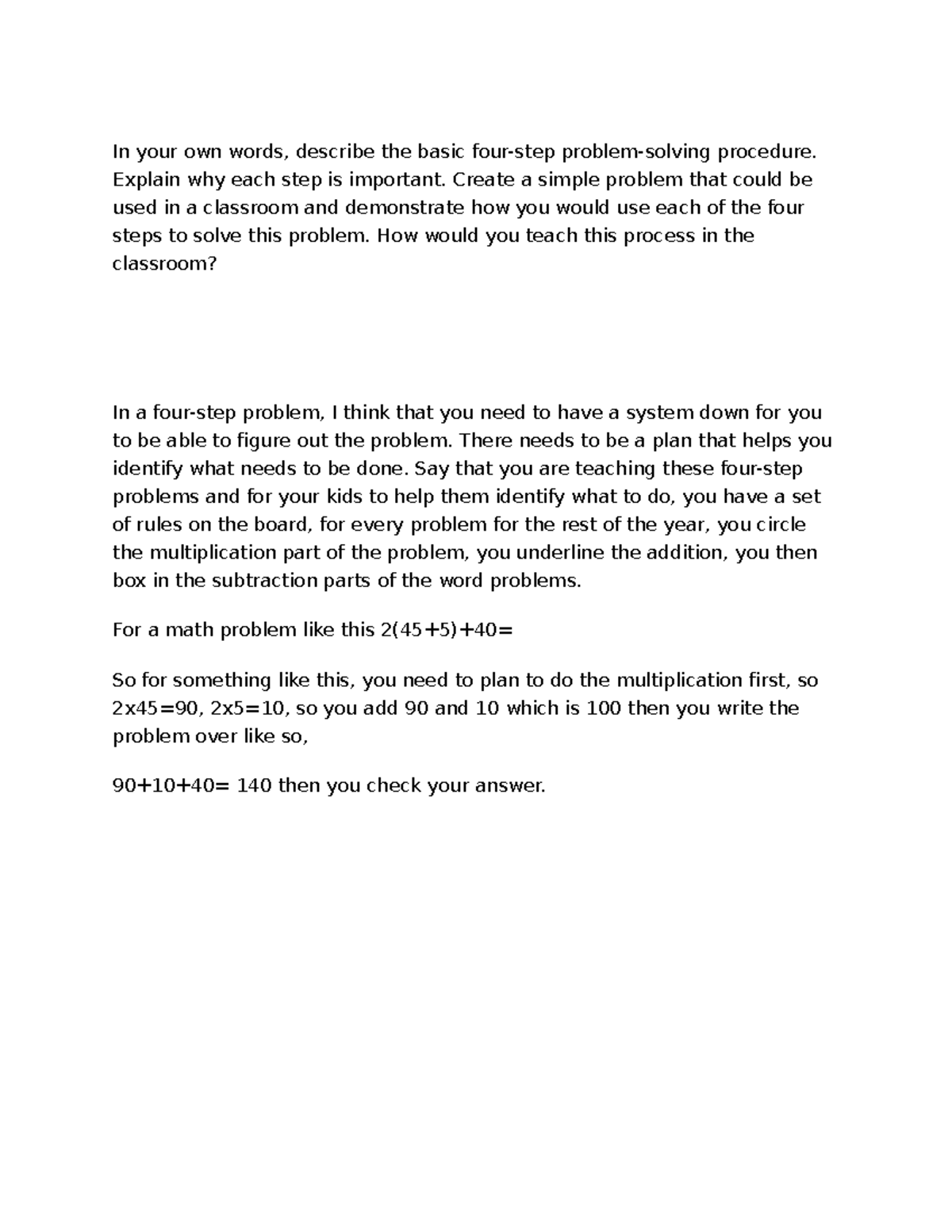 Topic 5 dq 1 math 150 - DQ 1 - In your own words, describe the basic ...