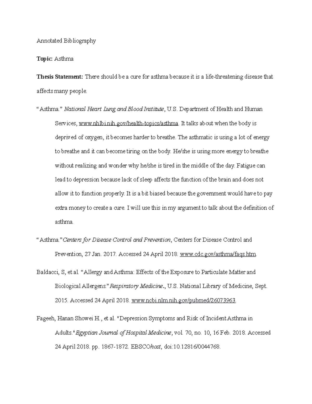 Annotated Bibliography English 102 Annotated Bibliography Topic