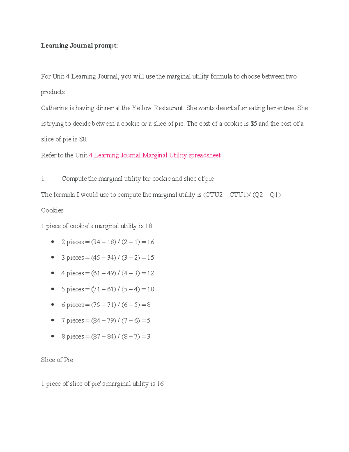 Learning Journal Unit 4 - Micro - Learning Journal prompt: For Unit 4 ...