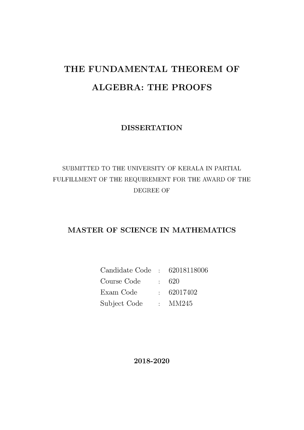 The Fundamental Theorem Of Algebra The Proofs THE FUNDAMENTAL   Thumb 1200 1697 