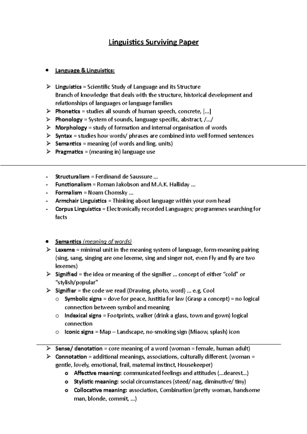 linguistics term paper