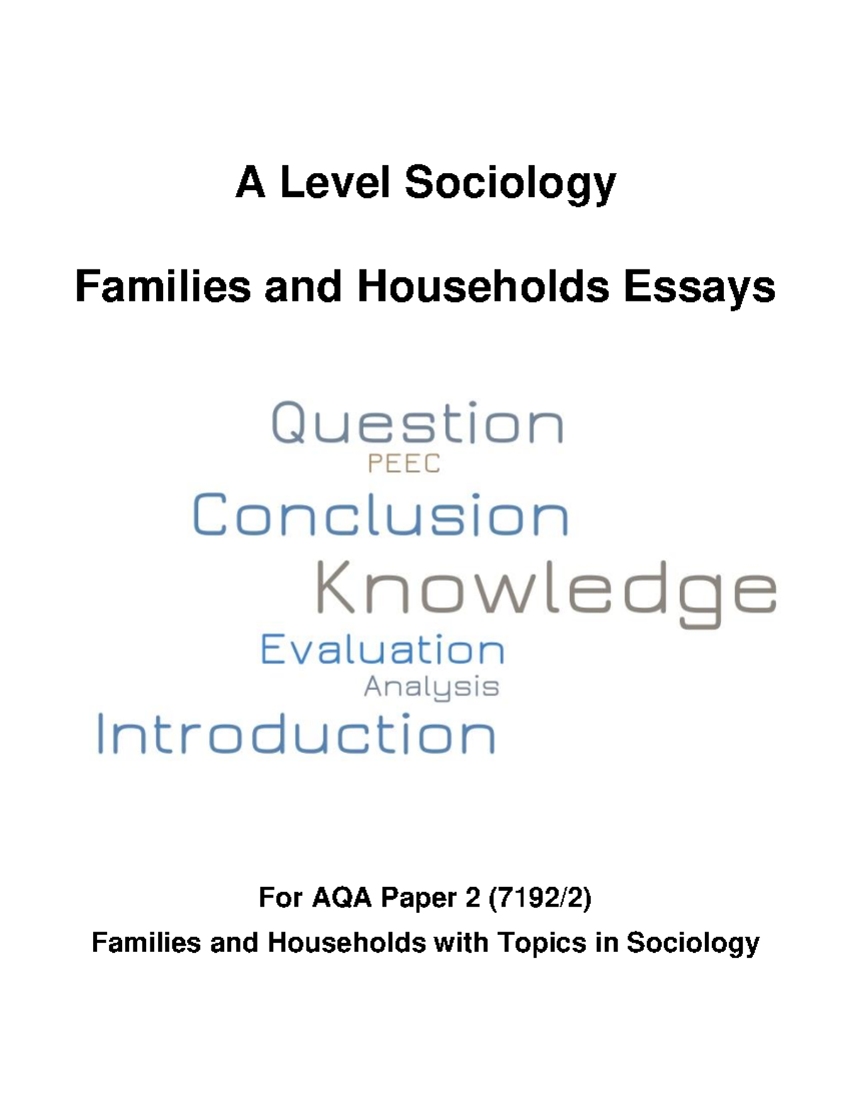 a level sociology family diversity essay