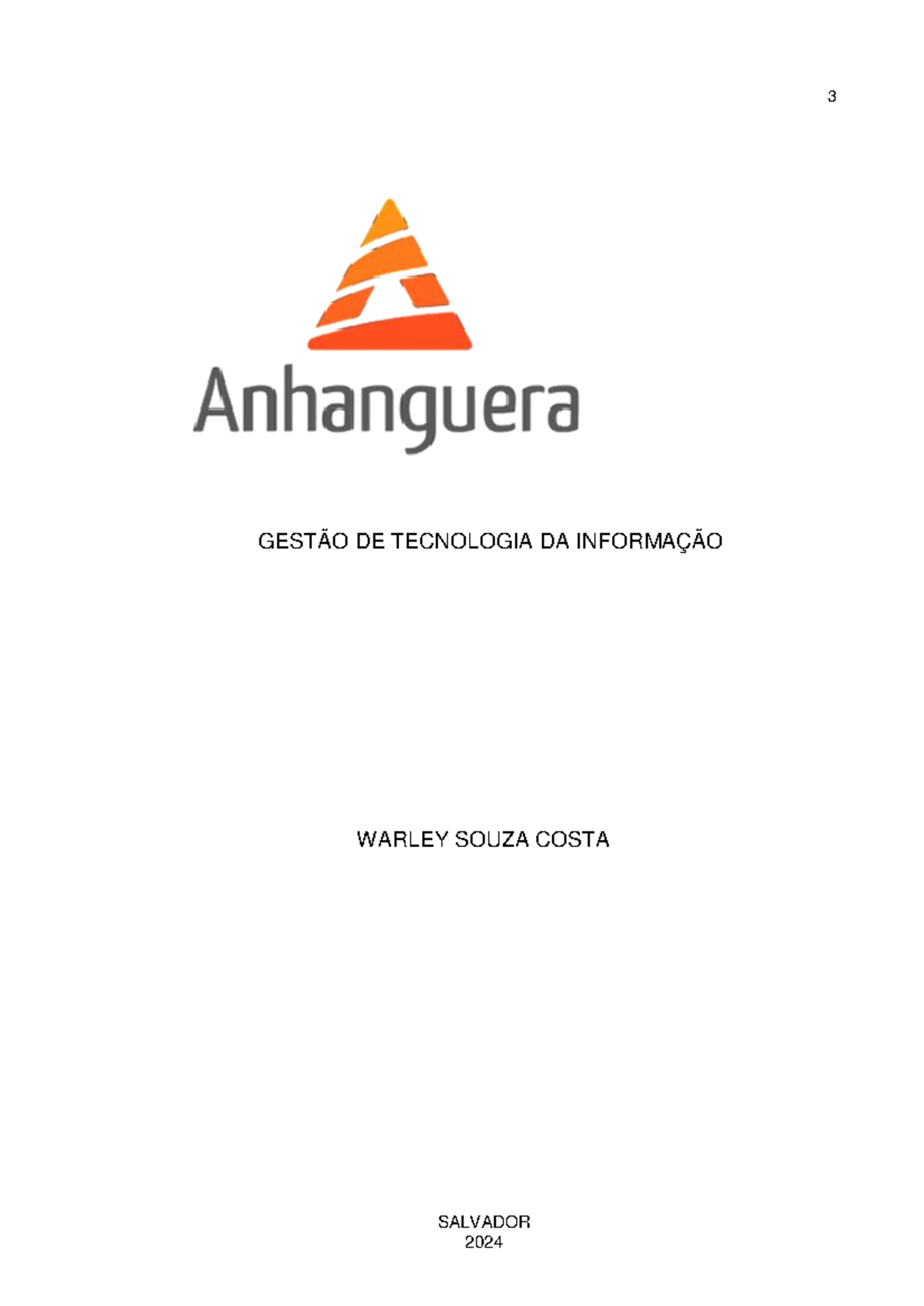 Portifólio SO Warley - WARLEY SOUZA COSTA GESTÃO DE TECNOLOGIA DA ...
