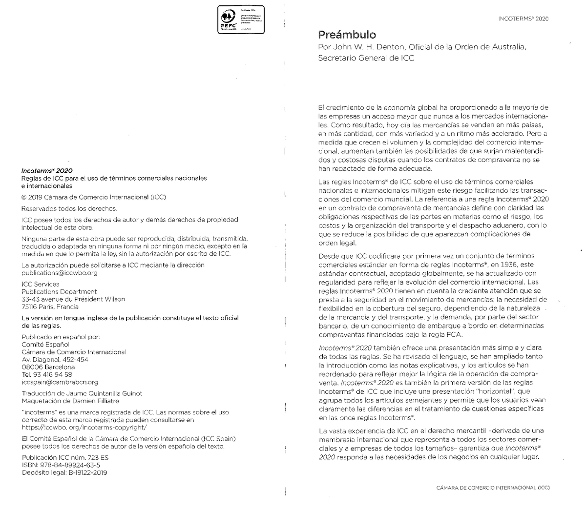 Manual Incoterms 2020 ICC CCI Comercio Internacional Studocu