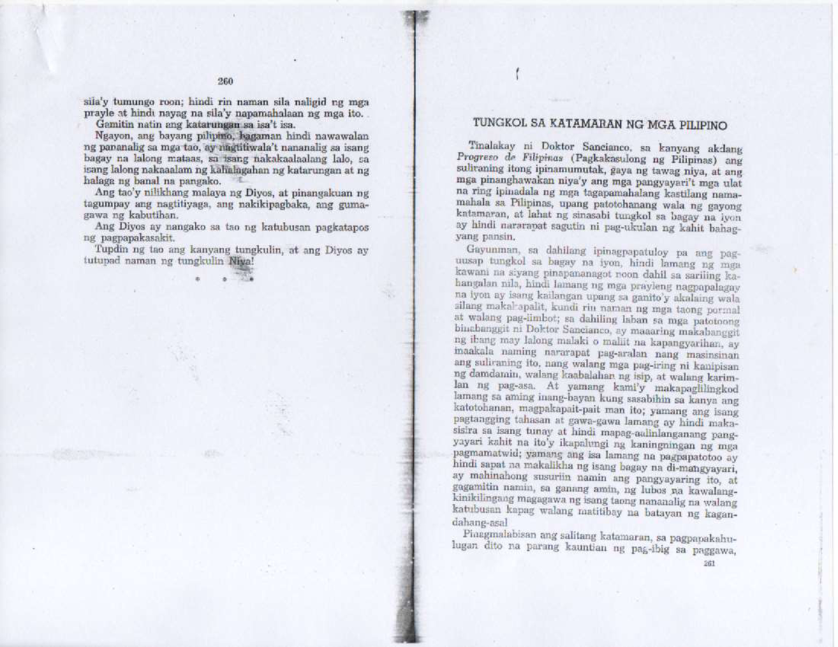 tungkol sa katamaran ng mga pilipino by jose rizal