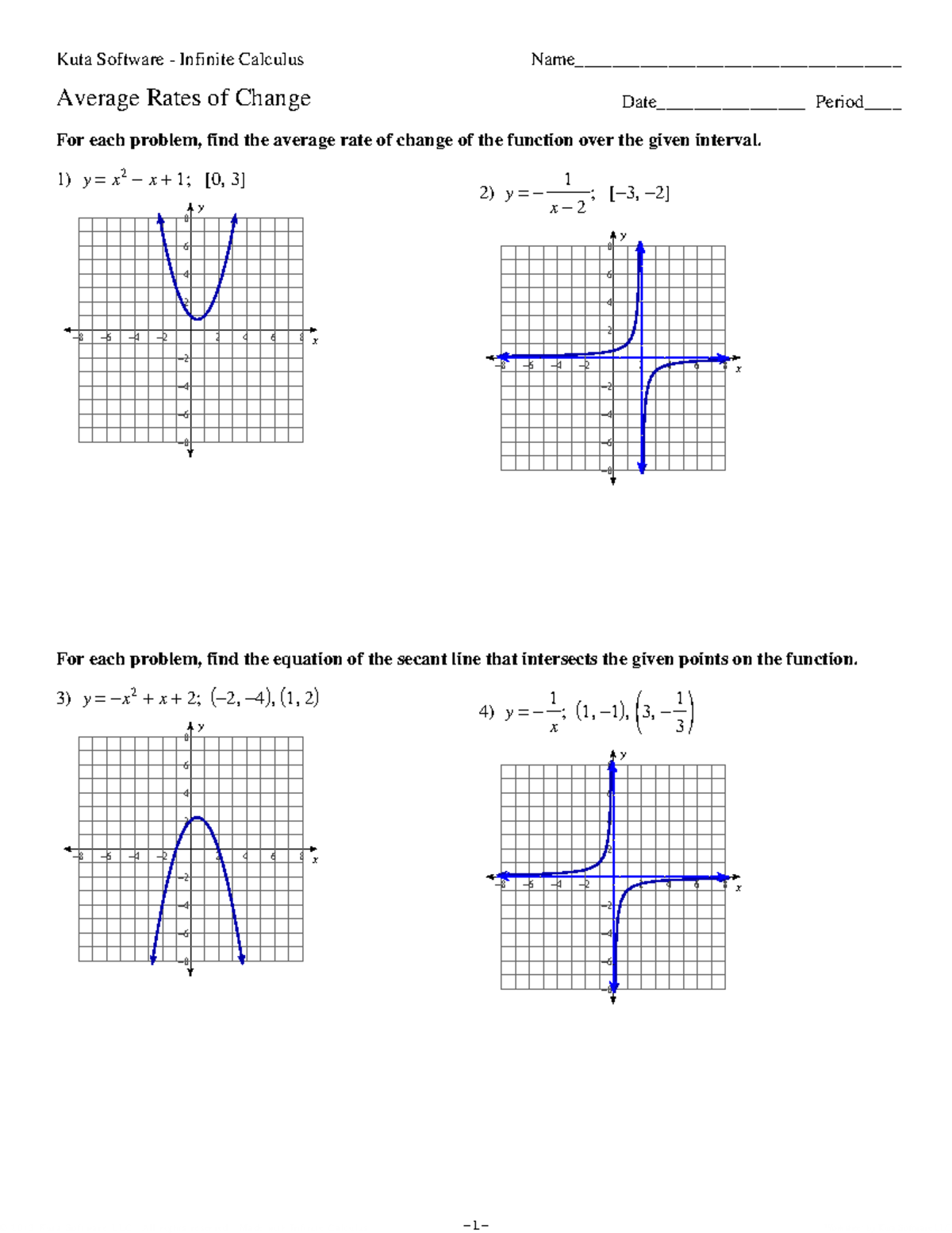 02a - Average Rates of Change - © 4 a 2 M 011 p 3 N wKuuYtSaX ...