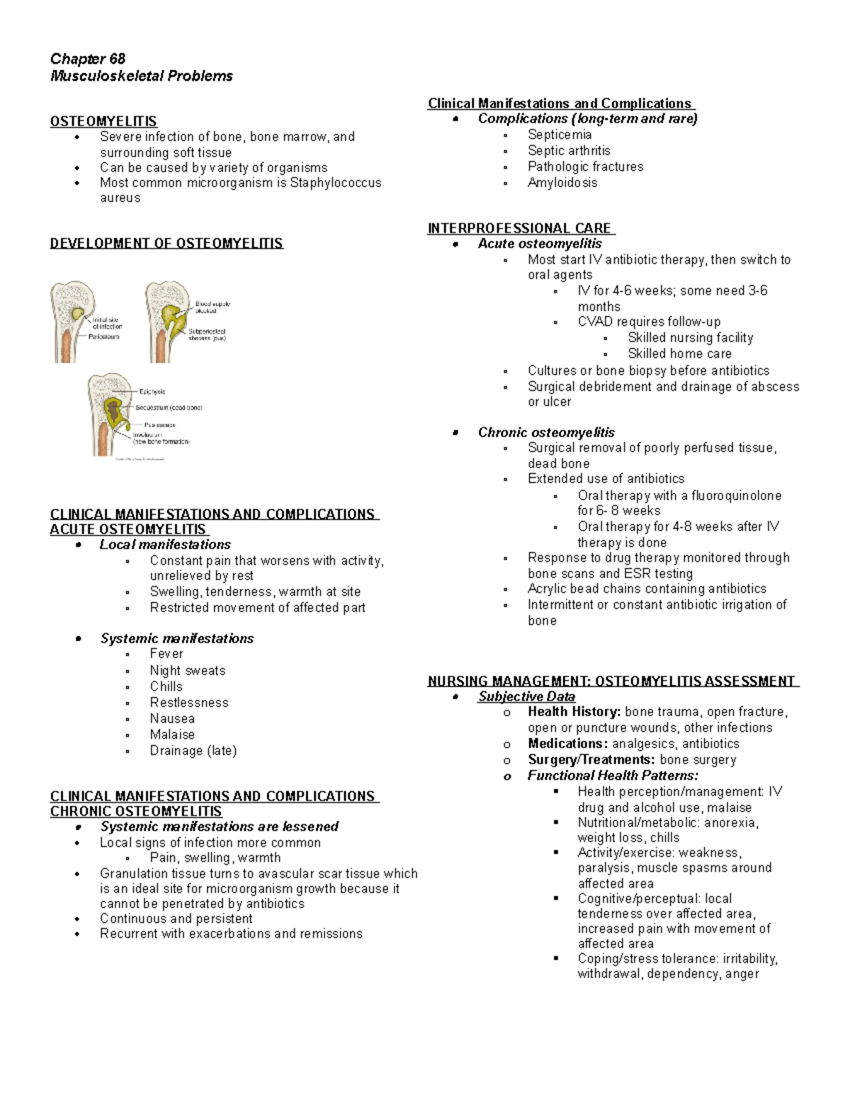 Musculoskeletal Problems - Chapter 68 Musculoskeletal Problems ...