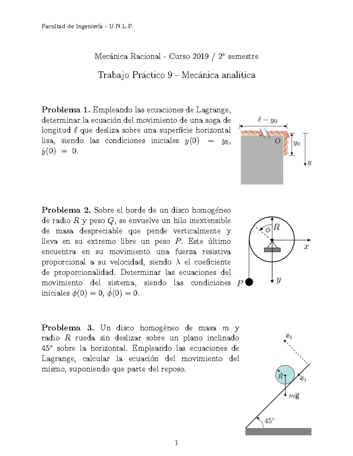 TP9 Mec Nica Anal Tica - Facultad De Ingenier ́ıa - U.N.L. Mec ́anica ...