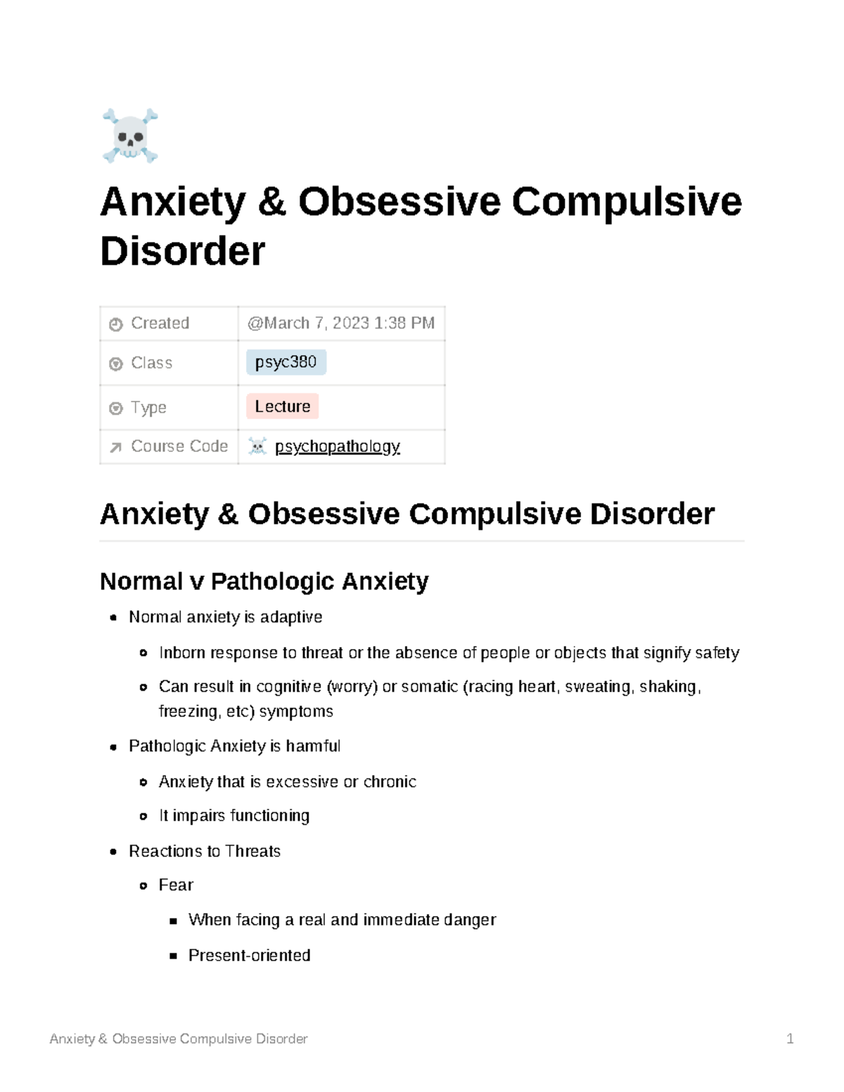 Anxiety and Obsessive Compulsive Disorder - ☠ Anxiety & Obsessive ...