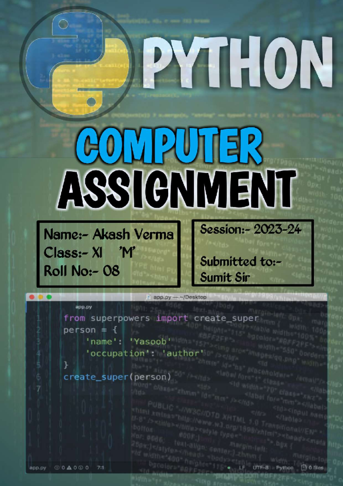 20231129 113336 - THIS IS THE PROJECT FILE - Computer Science SL - Studocu