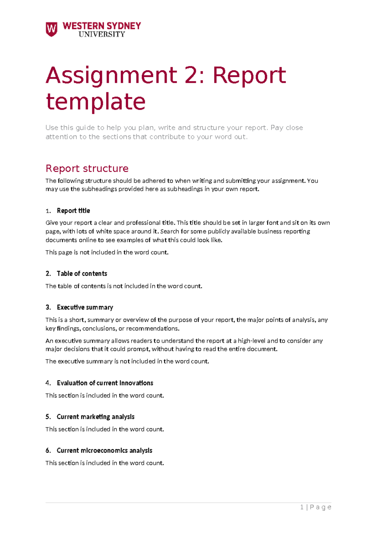 BUSM1006 Assignment+2 +Report+template - Assignment 2: Report template ...