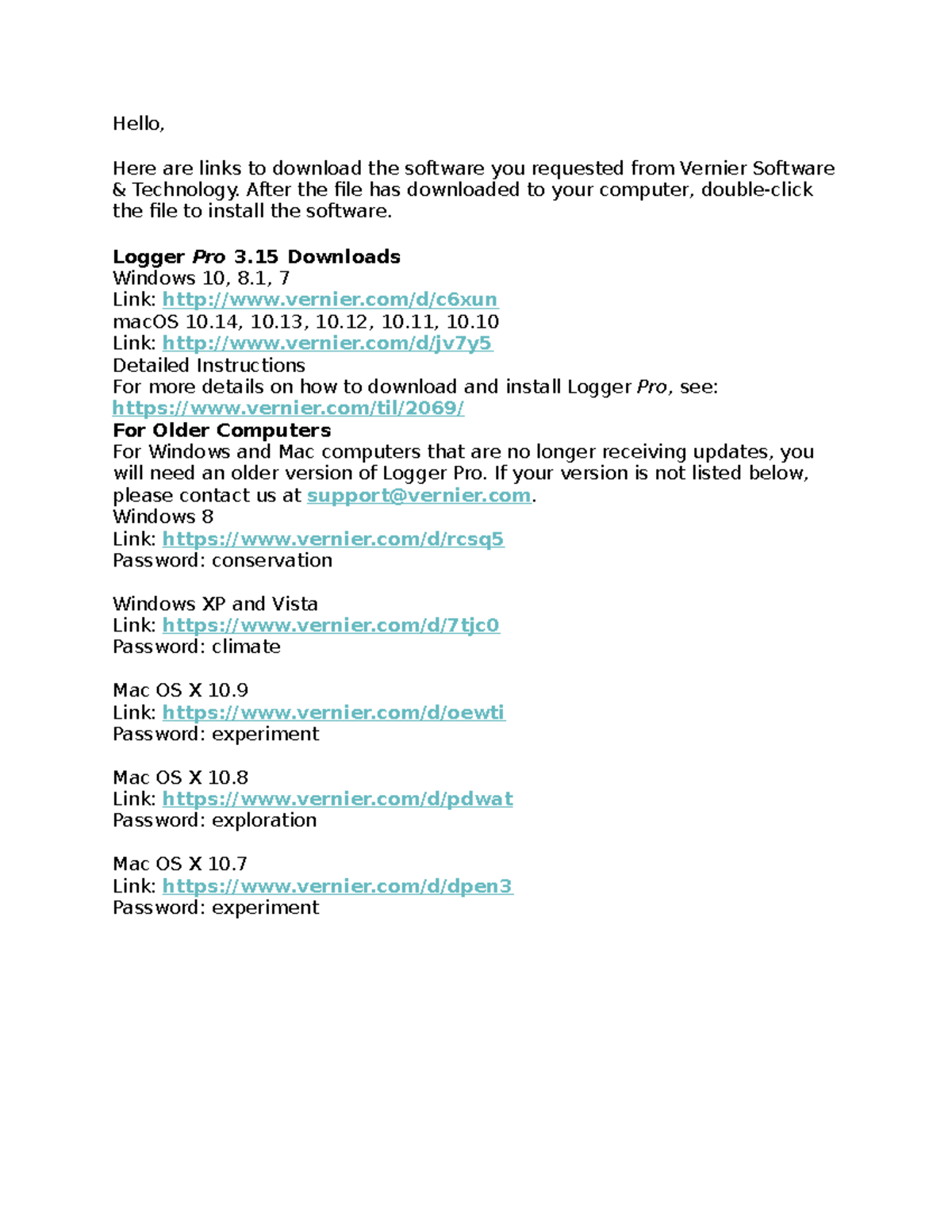 logger pro free student download