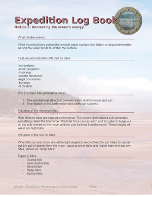 Log Book 3 - ssss - Expedition Log BookExpedition Log Book Module 3 ...
