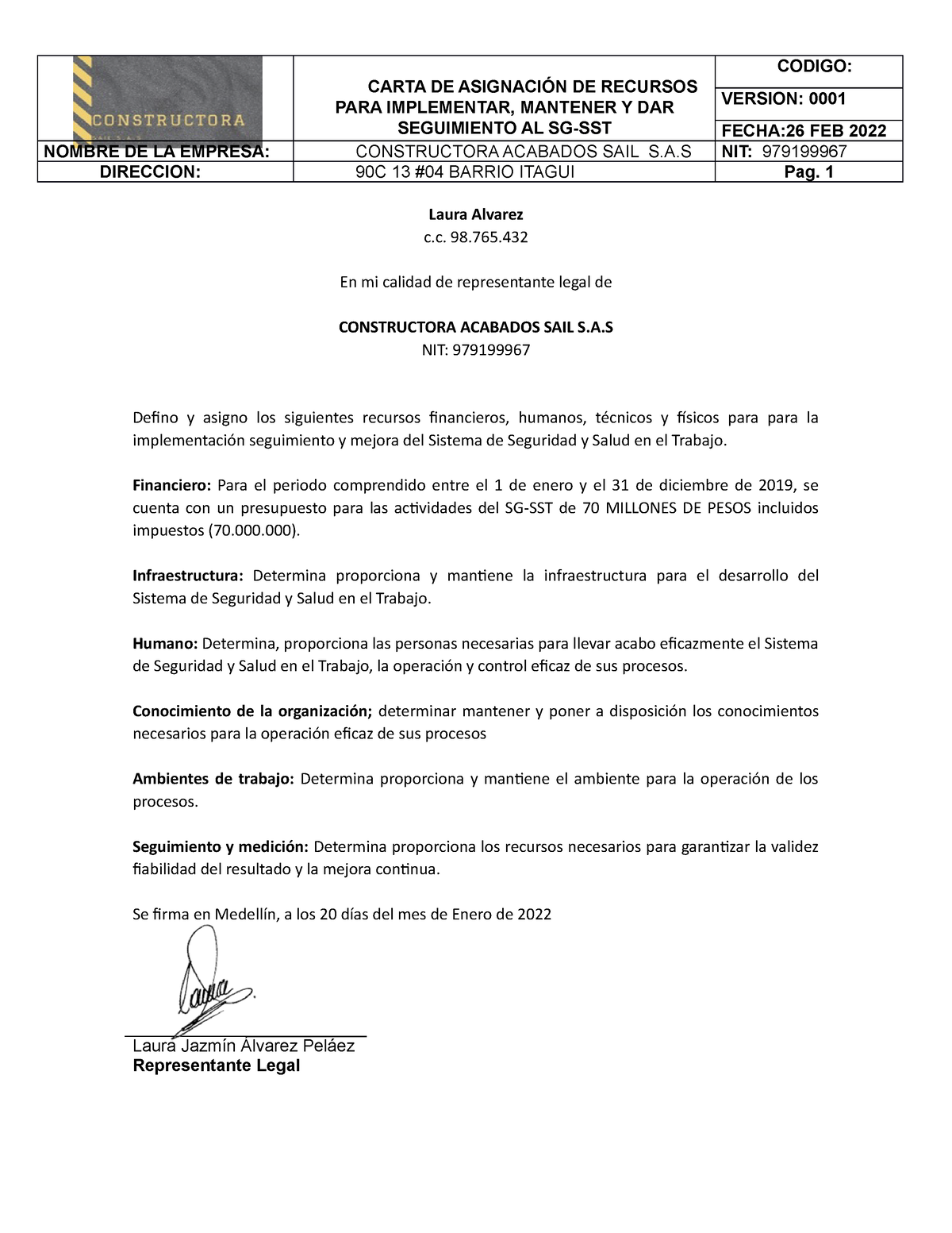 Carta De Asignacion Del Auditor Docx Carta De Asignac