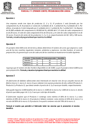 Aplicación Practica DE LA Programación Lineal - PROBLEMAS DE APLICACI”N ...