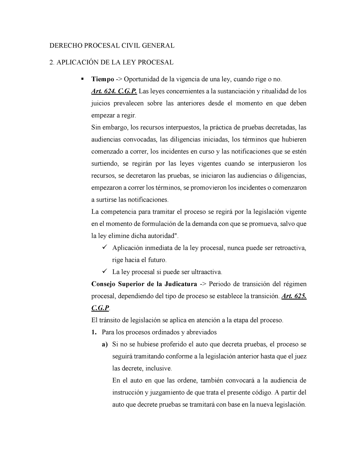 2 Aplicacion De La Ley Procesal Warning Tt Undefined Function 32 Derecho Procesal Civil 6126