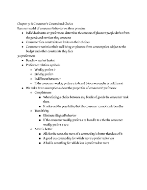 ECON 3010 Intermediate Microeconomics - 2 Supply Quantity supplied ...