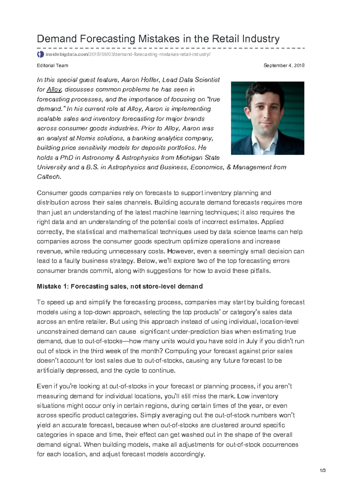 Insidebigdata.com-Demand Forecasting Mistakes in the Retail Industry ...