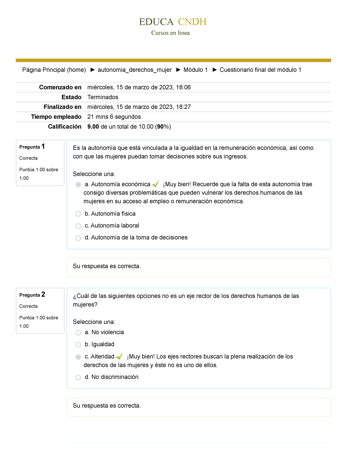 Final 1 Examen Final Del Módulo 1 - EDUCA CNDH Cursos En Línea Página ...