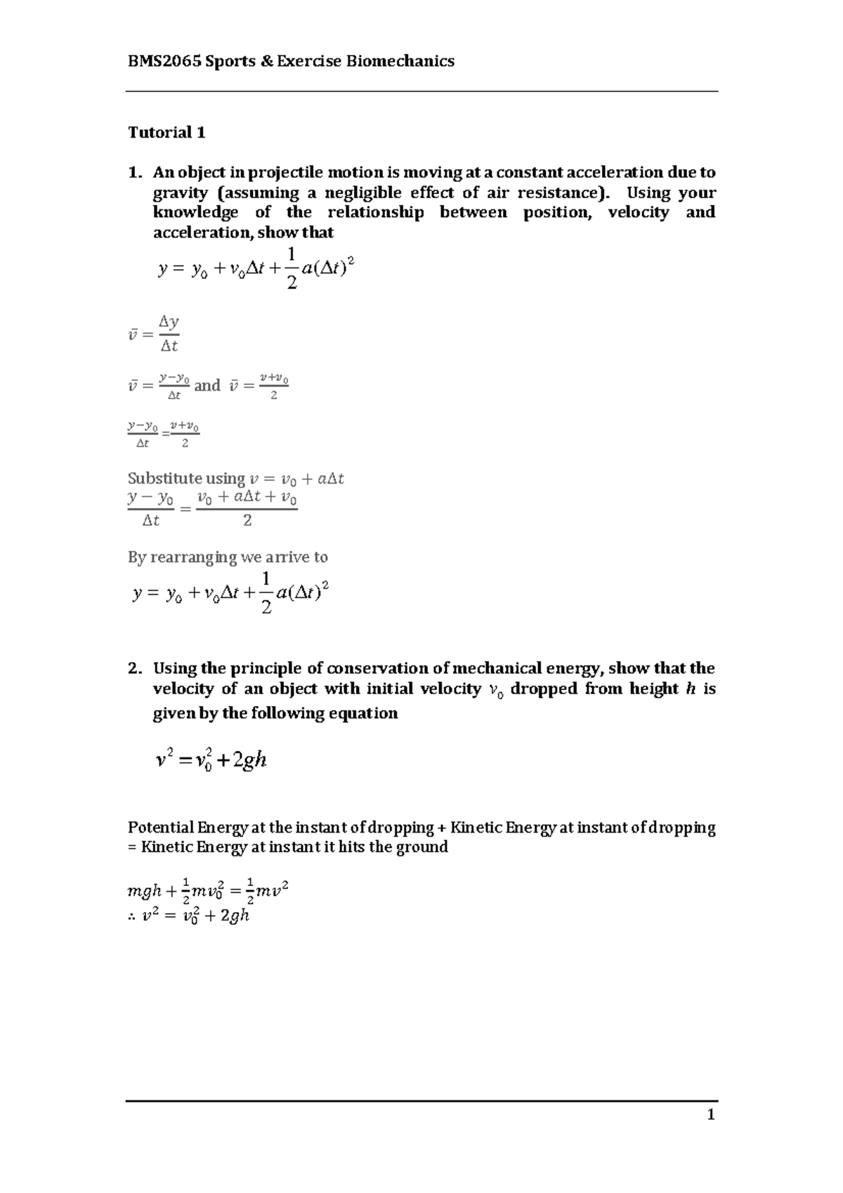 Bms65 Tutorial 1 Solutions Studocu